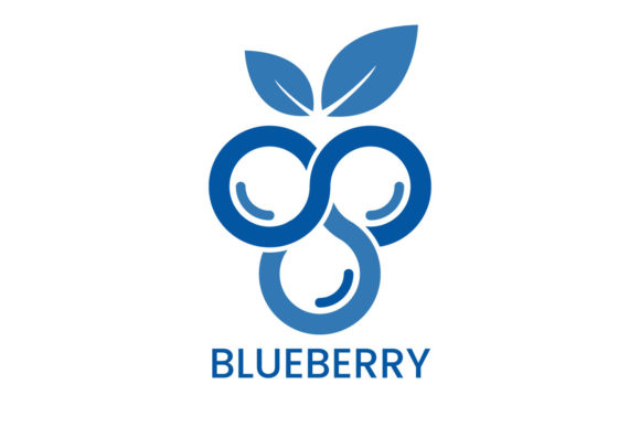 Abstract Blueberry Logo Vector Template