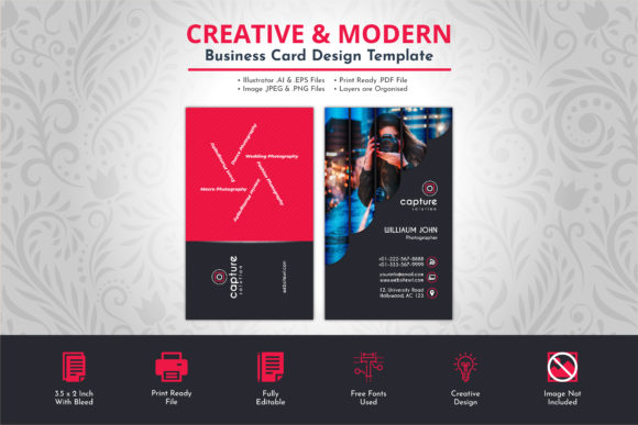 Capture Attention: The Vertical Photography Business Card