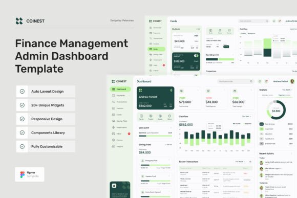 Coinest - Finance Management Dashboard for Clarity