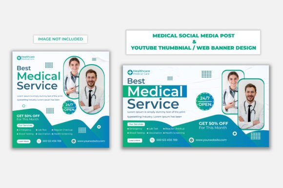 Elevate Healthcare Visuals: The Medical Services Square Post & Web Cover