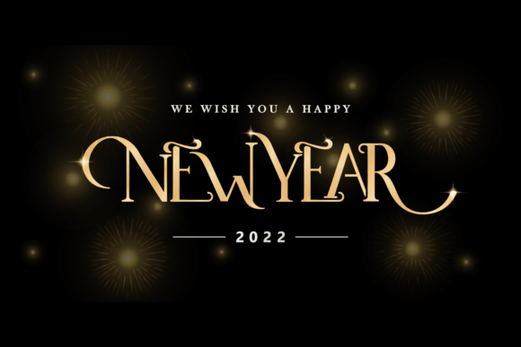 Elevate Your Designs with New Year Fonts Golden Color