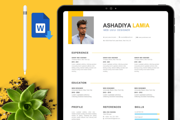Mastering Your First Impression: A Guide to the Professional Resume/CV Template Graphic