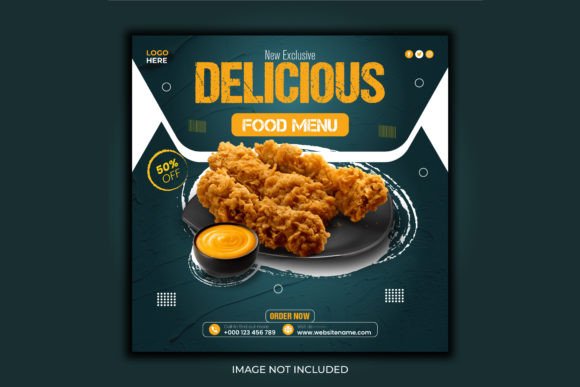 Square Food Poster Instagram Post: Elevate Your Feed