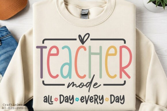 Teacher Mode SVG: Stylish Back to School Designs