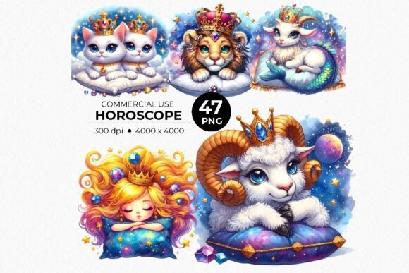 Zodiac Horoscope Astrology Signs PNG: A Celestial Design Toolkit